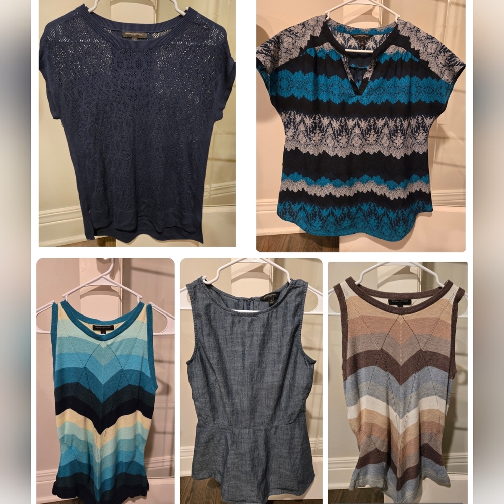 5 Banana Republic Tops - size Med, Small, 6.